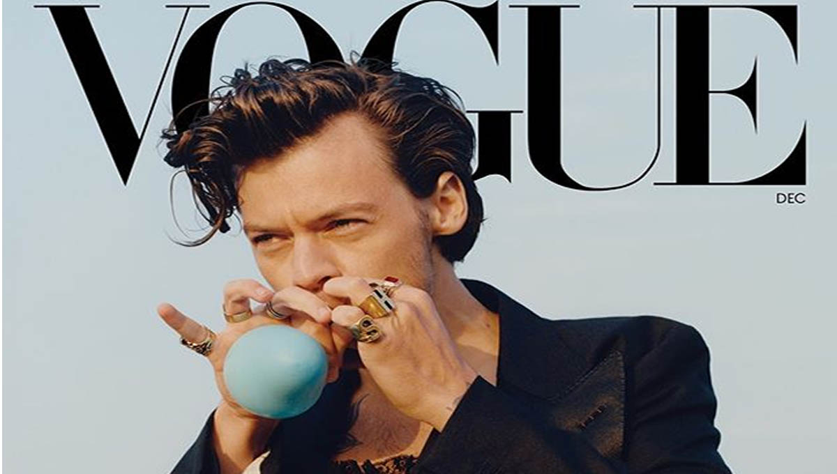 Harry Styles protagoniza portada de Vogue con vestido de Gucci