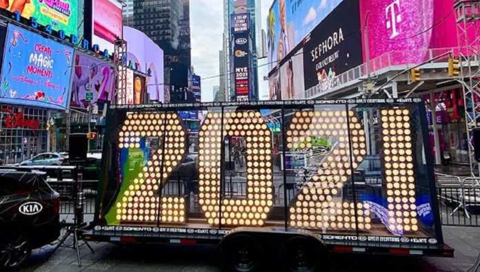 Celebración de Año Nuevo 2021 en Times Square