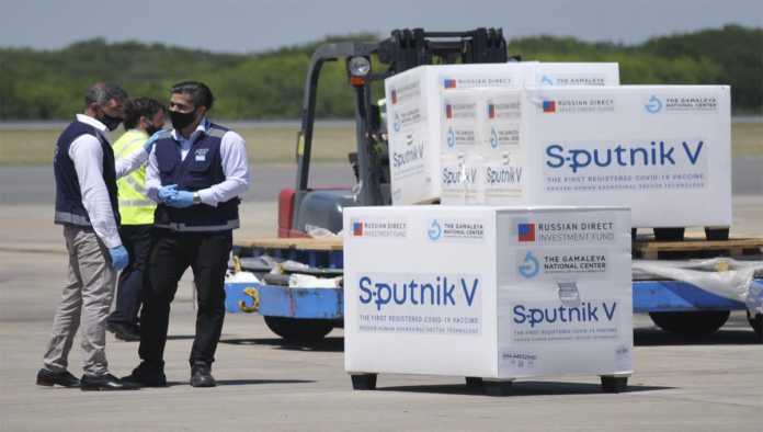 Primer cargamento de Sputnik V que llega a Argentina