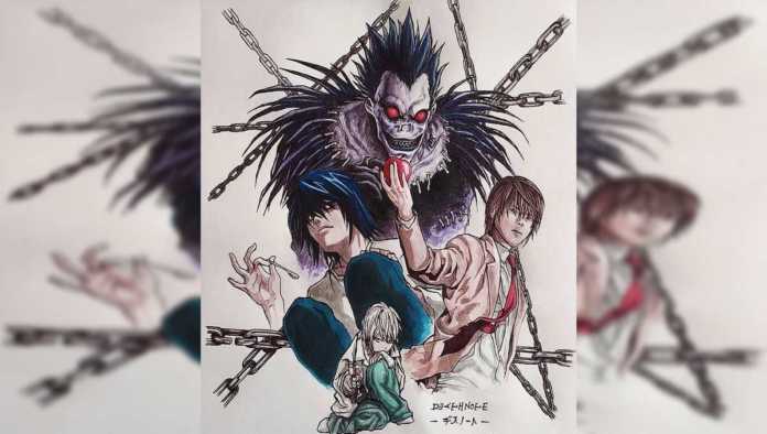 Ilustración del manga Death Note
