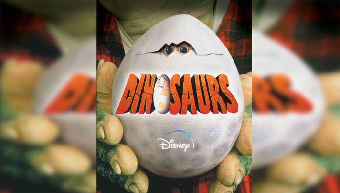 Poster de Dinosaurios que se estrenará en Disney Plus