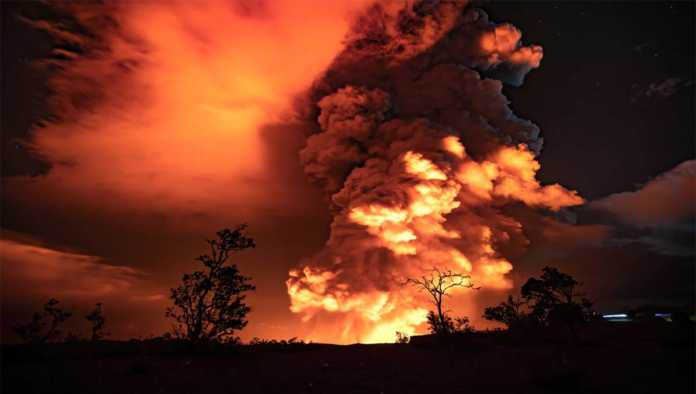 Explosión del volcán Kilauea