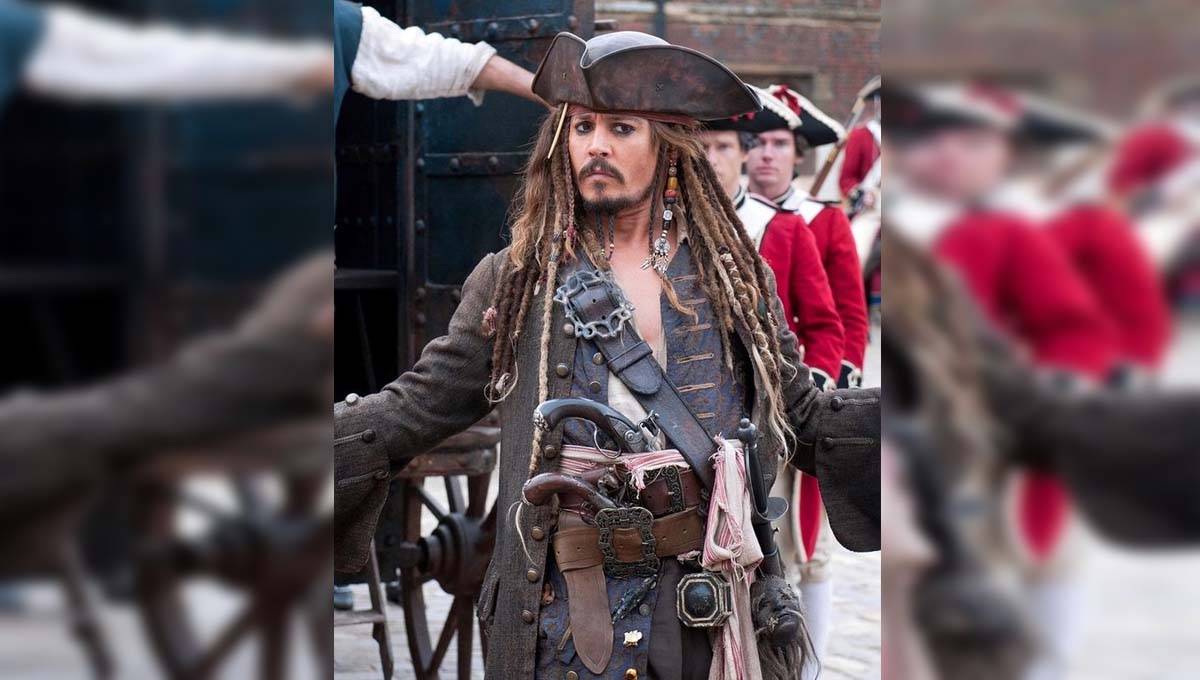 Johnny Depp en su papel de Jack Sparrow
