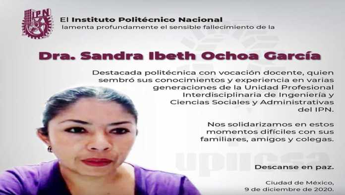 #JusticiaParaSandraIbeth: exigen justicia por feminicidio de maestra del IPN