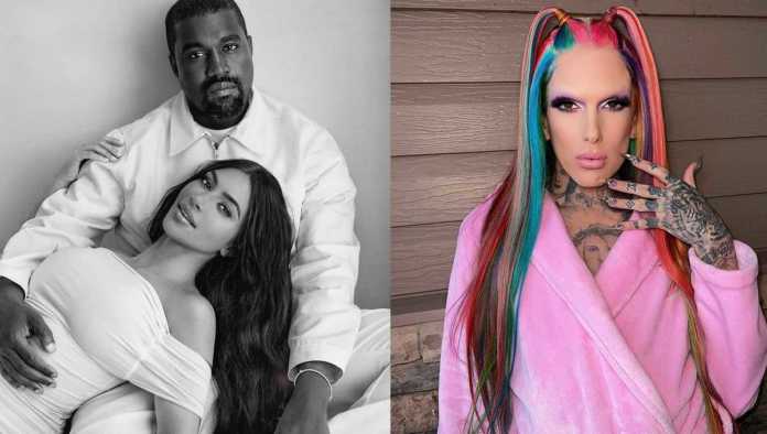 Kanye West, Kim Kardashian y Jeffree Star