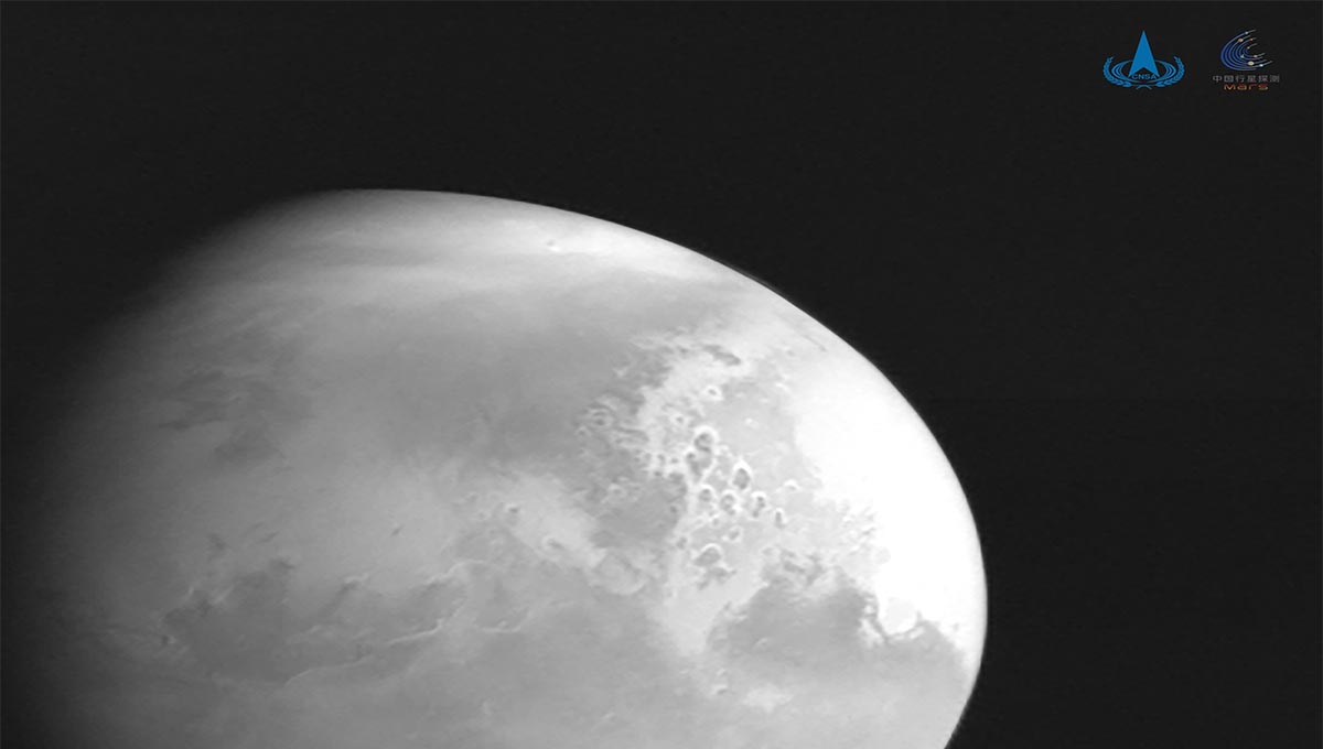 Primera foto de Marte enviada por Tianwen-1