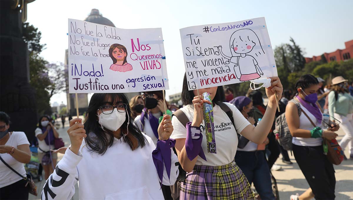 Protestas por los feminicidios de Wendy y Nicole