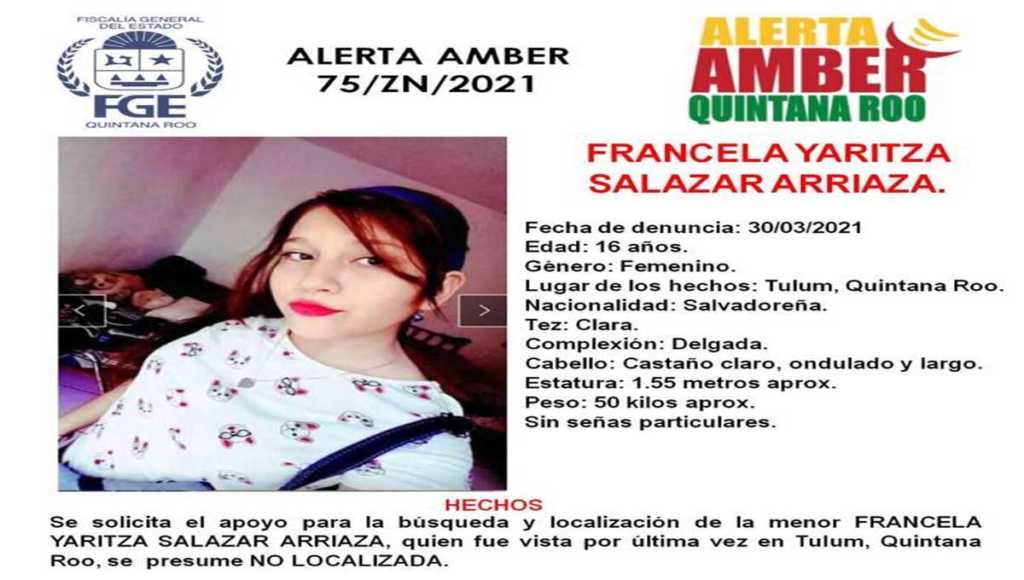 Activan Alerta Amber por la desaparición de la hija de Victoria Salazar,  mujer asesinada en Tulum - VIBEtv