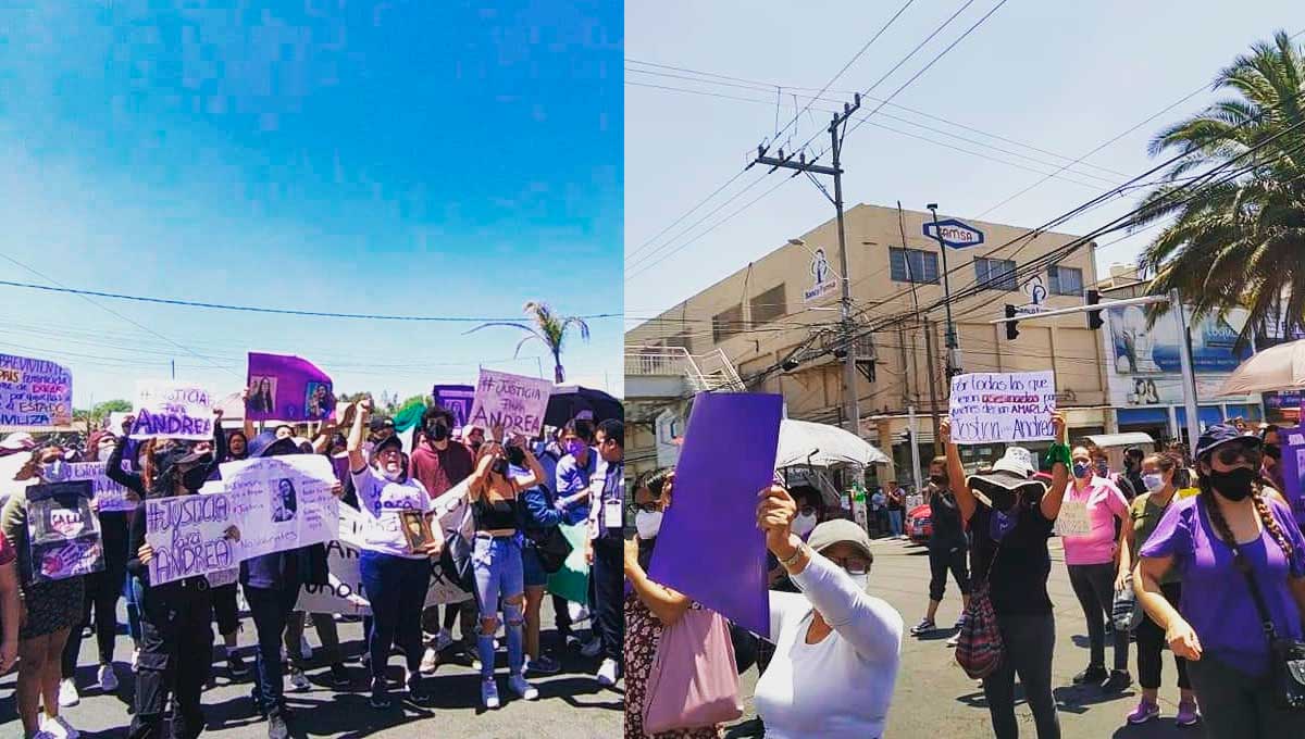 Exigen justicia por feminicidio de Andrea con marcha en Nezahualcoyotl