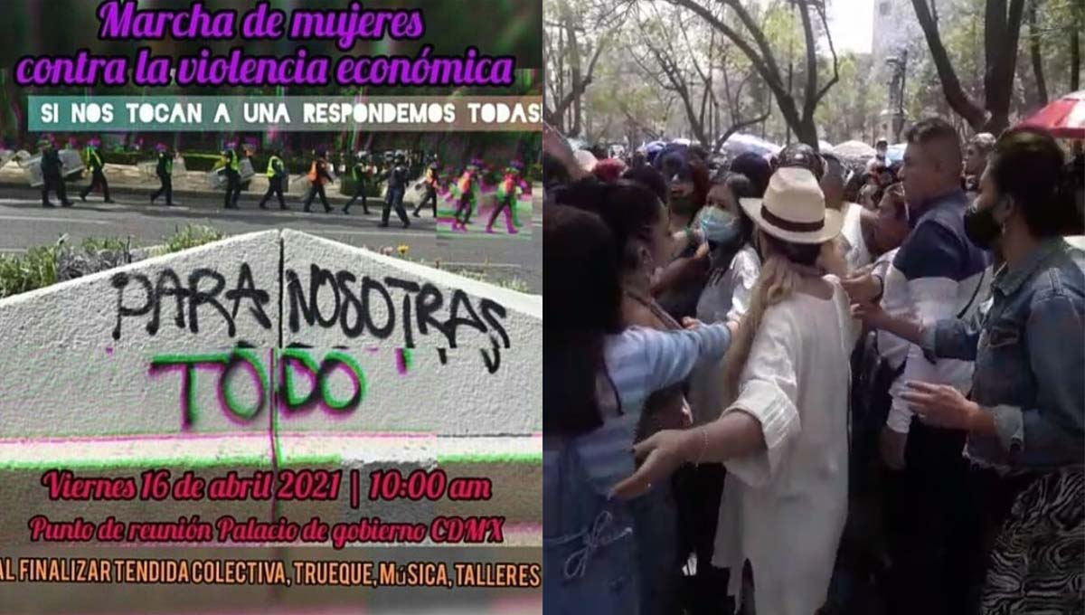 Cartel para protesta por retiro de mercadita del Palacio de Bellas Artes