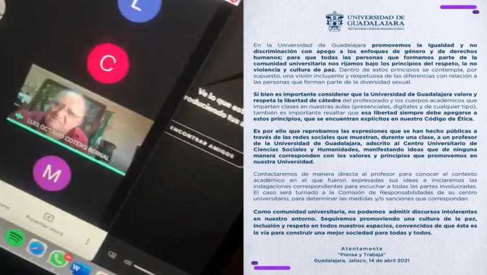 Video de profesor de la Universidad de Guadalajara