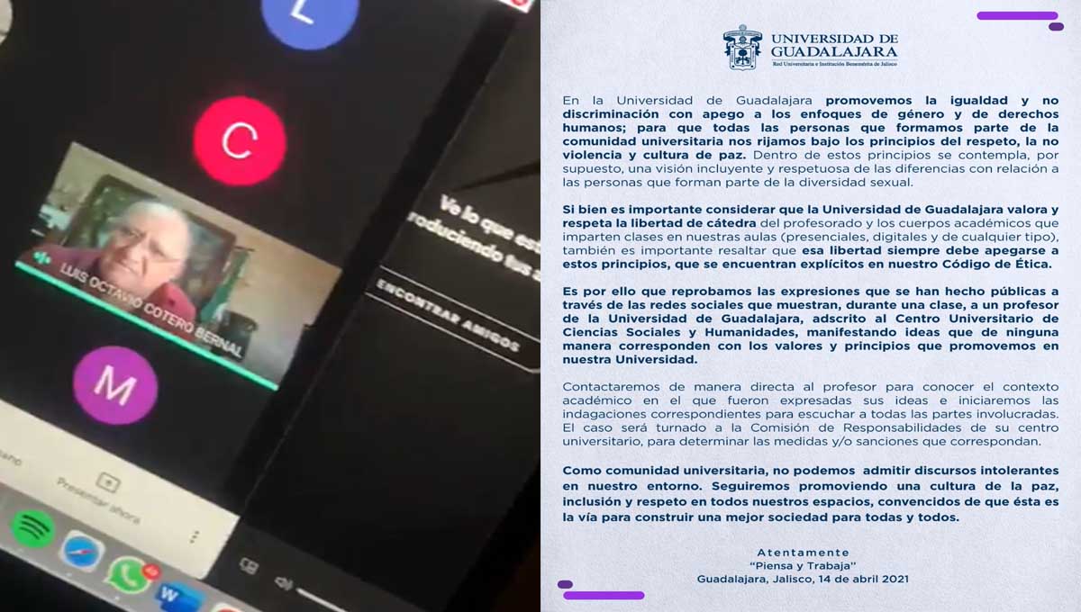 Video de profesor de la Universidad de Guadalajara