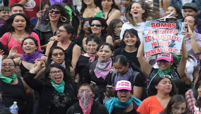Mujeres en una protesta