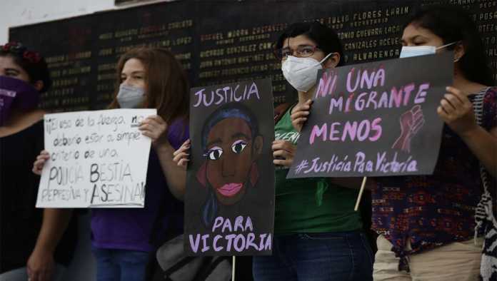 Protesta por el feminicidio de Victoria Salazar