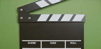 Claqueta usada en producción de cine