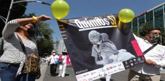 Marcha para acabar con el desabasto de medicamentos de niños con cáncer
