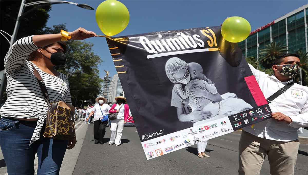 Marcha para acabar con el desabasto de medicamentos de niños con cáncer