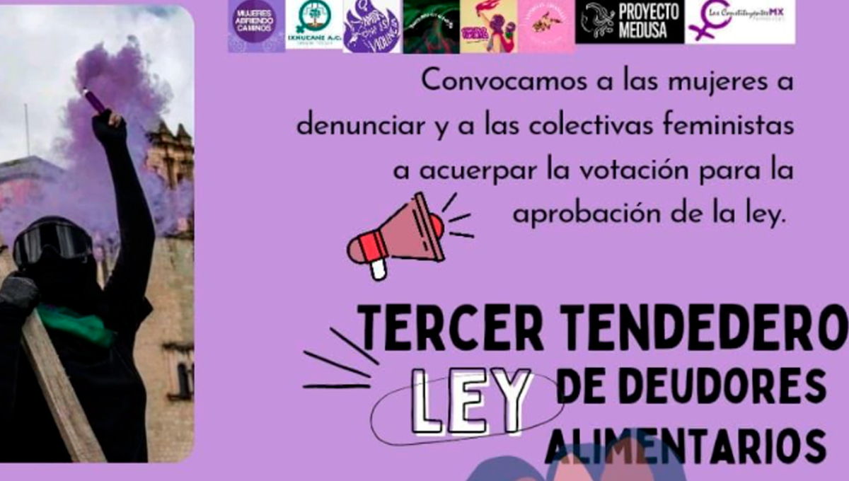 Colocan tendedero de deudores alimentarios en Oaxaca; Congreso local aprueba ley en favor de las infancias