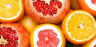 Bebidas refrescantes con frutas de temporada