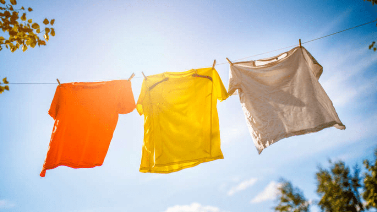 Seca la ropa con los rayos del sol