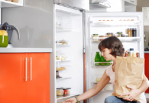 Alimentos en el refrigerador